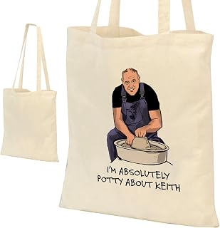 The Great Pottery Throw Keith Tote Bag, reusable bag handy Shopper Book, student, by Blind Eye Design.