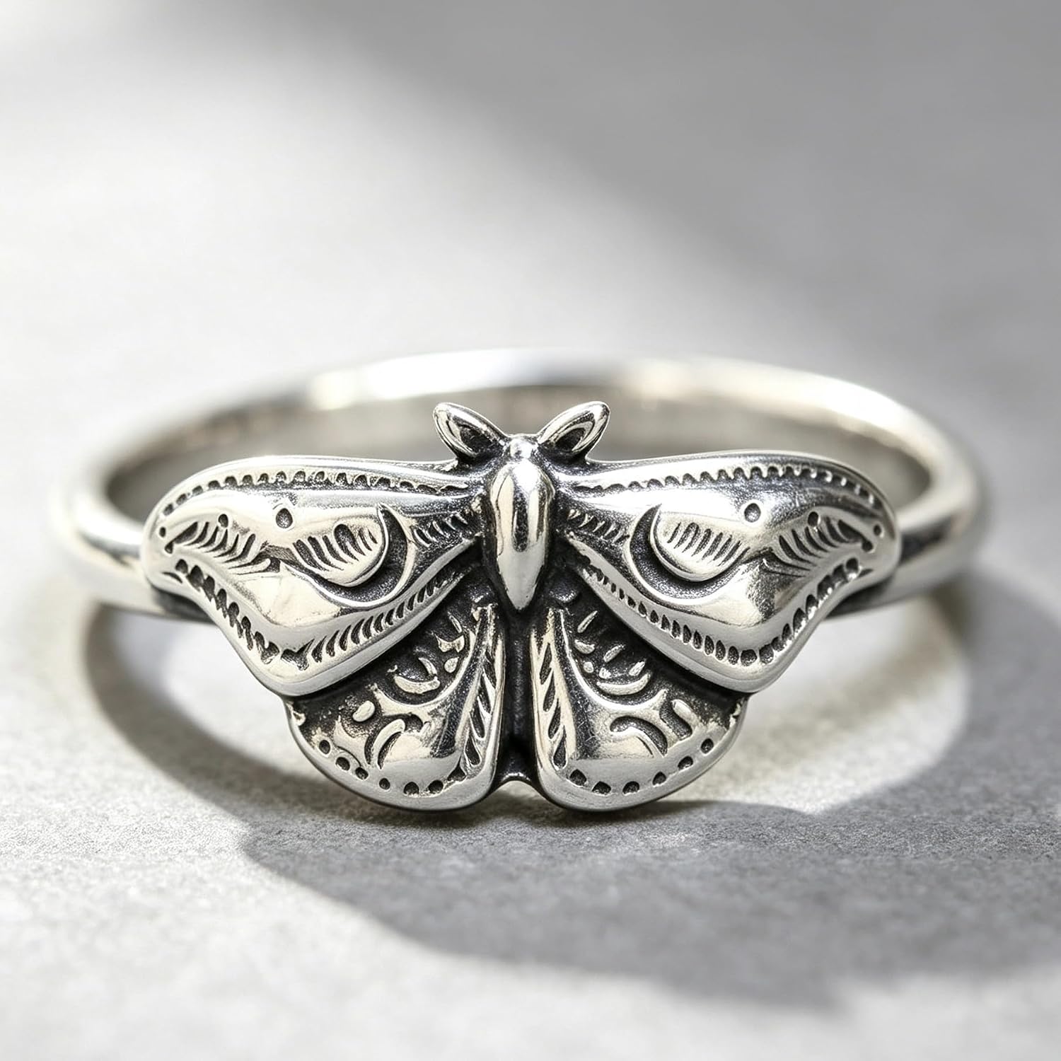 Insect Statement Ring for Women – Gold Plated Minimalist Design, Dainty Bug Motif Jewelry Gift for Her, Birthday & Anniversary Present for Wife, Best Friend or Sister image 2