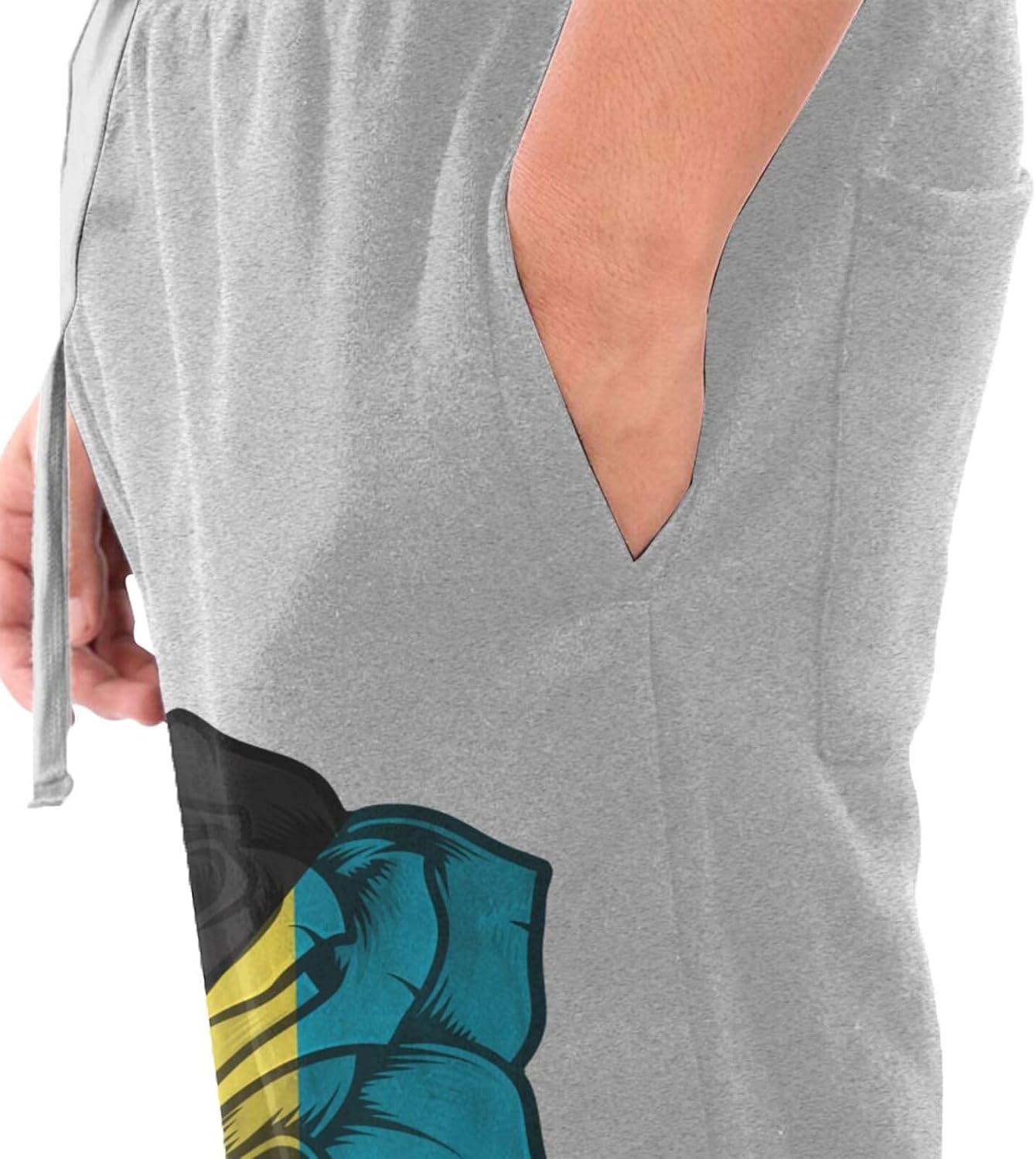 Rose Bahamas Flag Men's Long Pants Athletic Running Pants Sports Pants