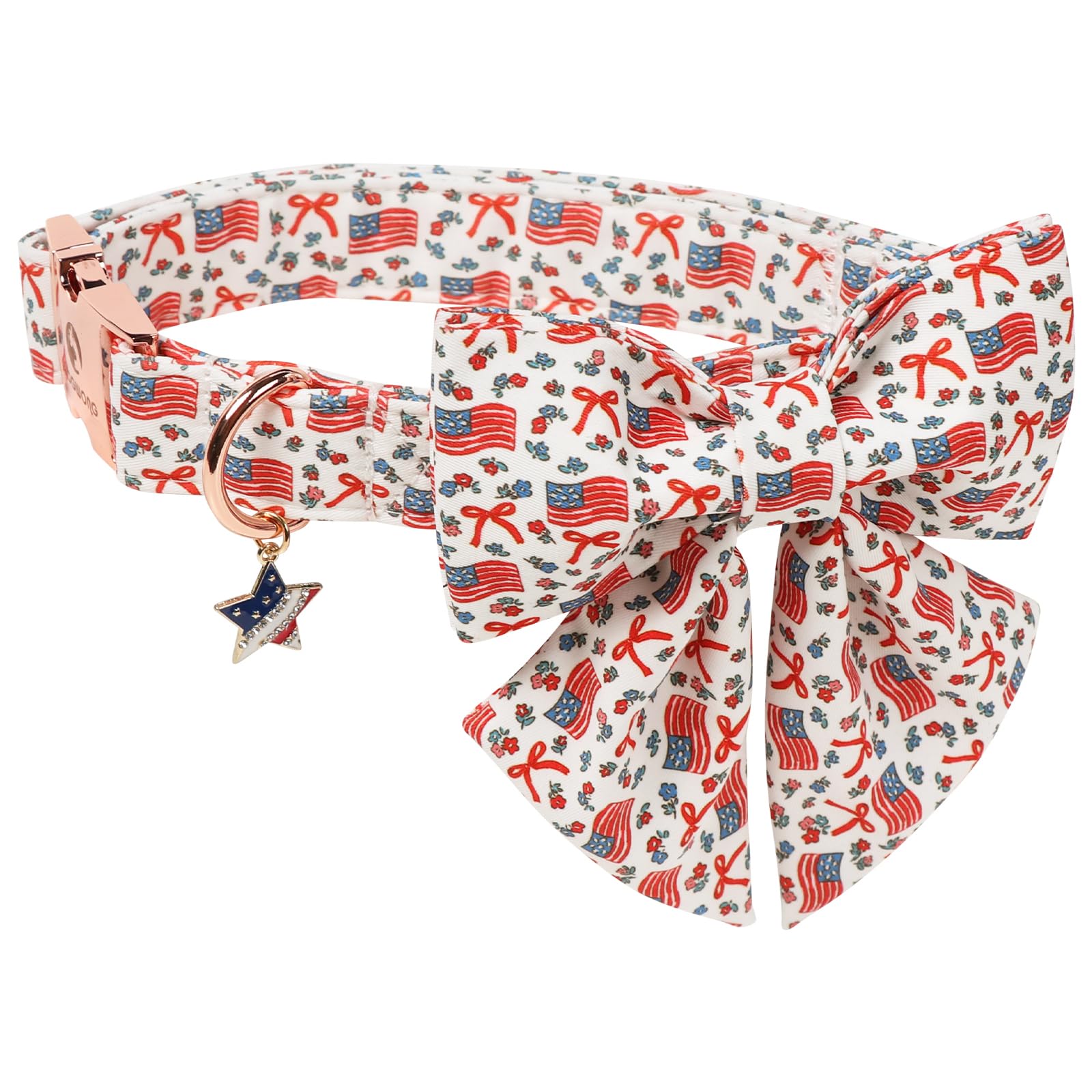 DOGWONG American Flag Dog Collar