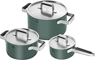 ZWILLING Pure 6-pc Stainless Steel Cookware Set, Green