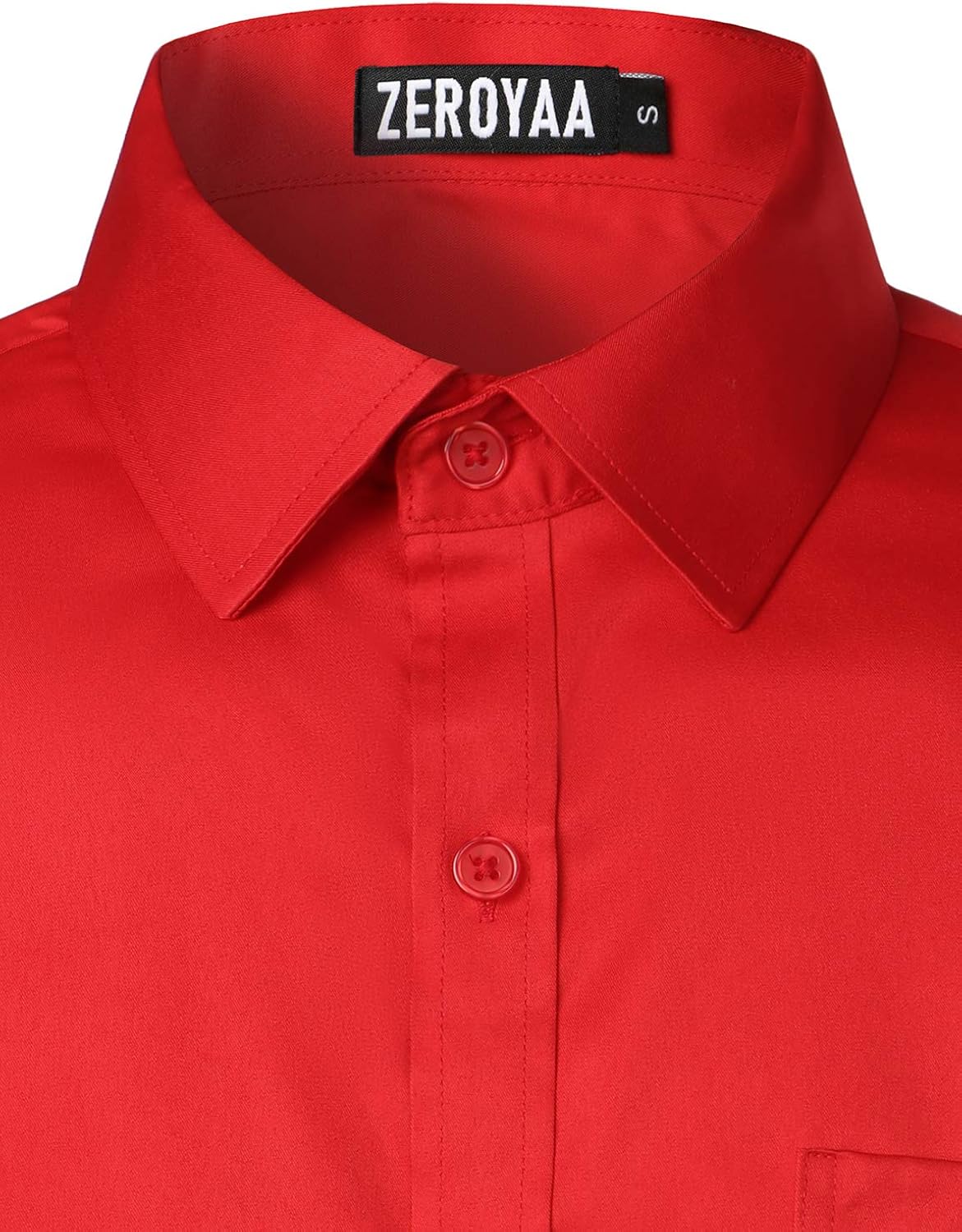 ZEROYAA Men's Urban Stylish Casual Business Slim Fit Long Sleeve Button Up Dress Shirt with Pocket at  Men’s Clothing store