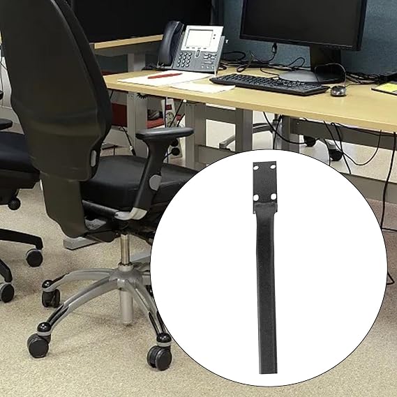 Backrest Support Bar for Swivel Chair Backrest Connector Heavy Duty Iron Replacement Accessory Suitable for Home Office Computer, Style C