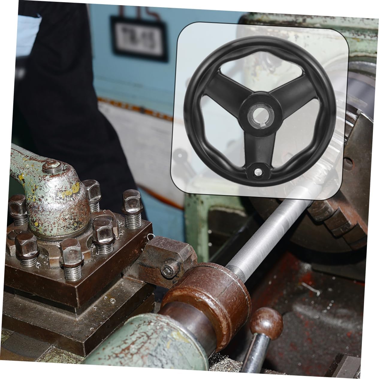 Ciieeo 2pcs Anti-Slip Hand Wheel Comfortable Grip for Milling Machines Three- Design for Easy Installation and Long-Term Use