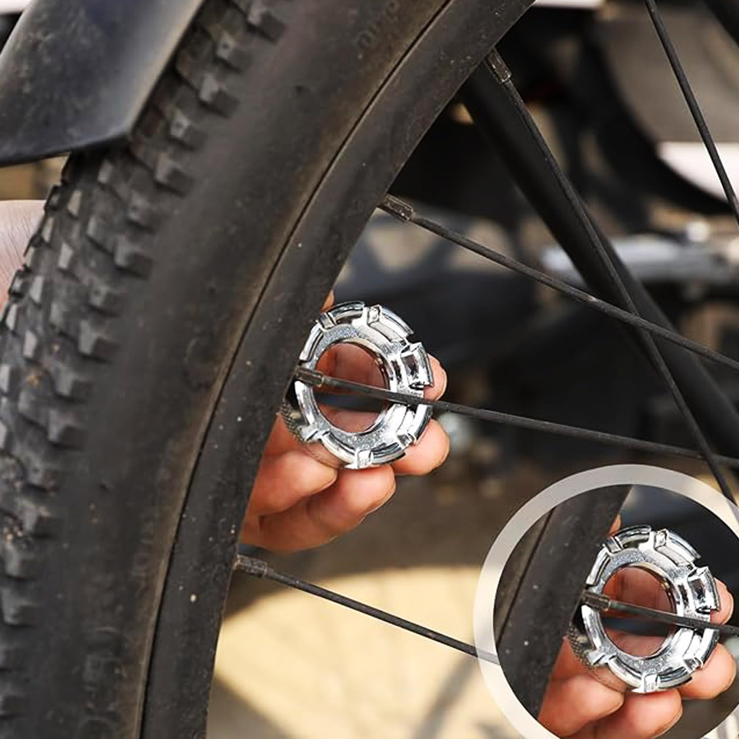 Amazon | Coehaopike 4点 自転車 スポークレンチ 工具セット タイヤ