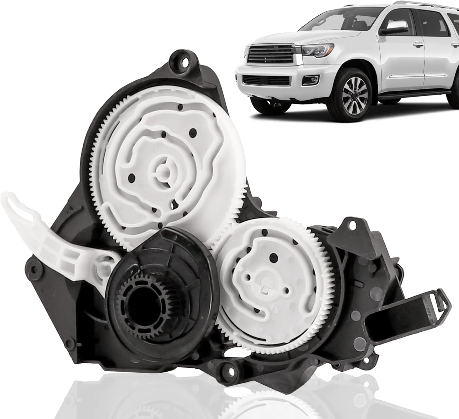 A/C Heater Blend Door Actuator Compatible with 2007–2021 Toyota Tundra 2008–2022 Sequoia HVAC Warm Air Mixing Damper Servo Motor Replaces 87106-0C140