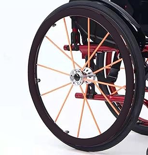 SXYKXYDL Cubiertas para Llantas de Silla de Ruedas de 24 Pulgadas, Antideslizantes y Resistentes al Desgaste, Color Morado, 24 Pulgadas (Negro)