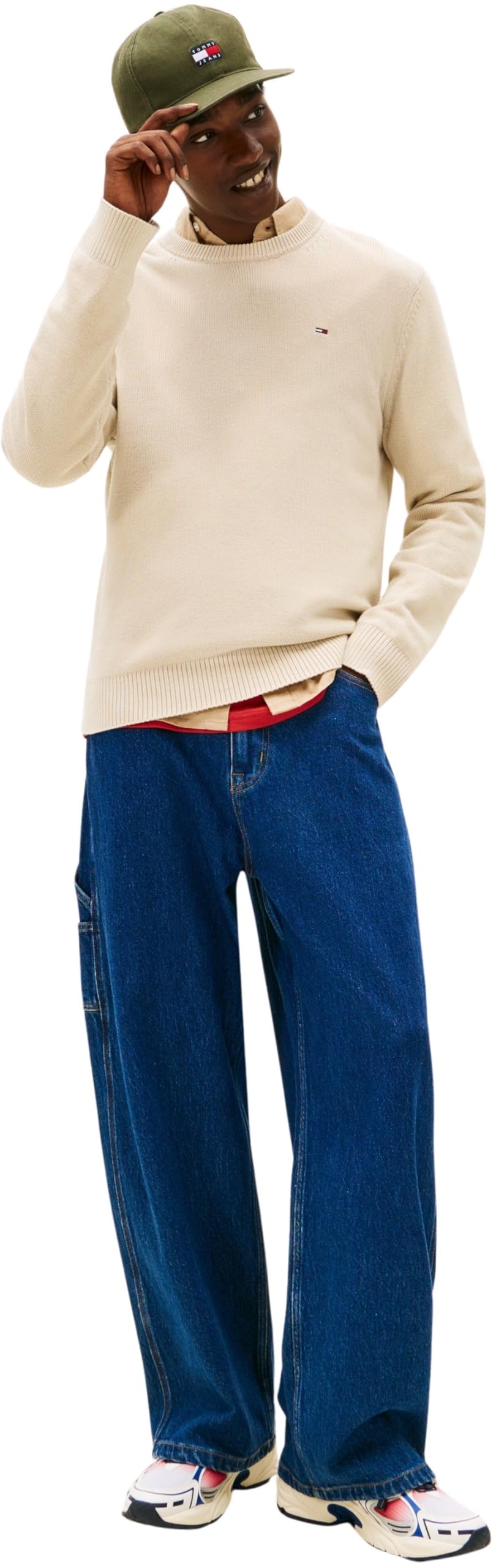 Tommy Jeans Uomo Pullover Sweater Slim Fit