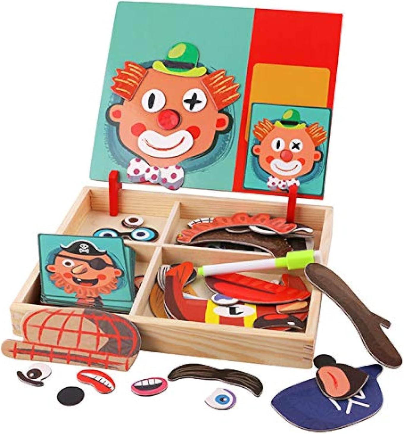 Wooden Magnetic Jigsaw Puzzles Toy for Kids