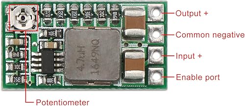 Miniatura 2 de DROK Regulador de 5 V, 5 unids Mini Reductor de Voltaje DC 4.5-24V 12V 24V Paso abajo a 5V Buck Convertidor Junta 3A Voltios Transformador Reductor