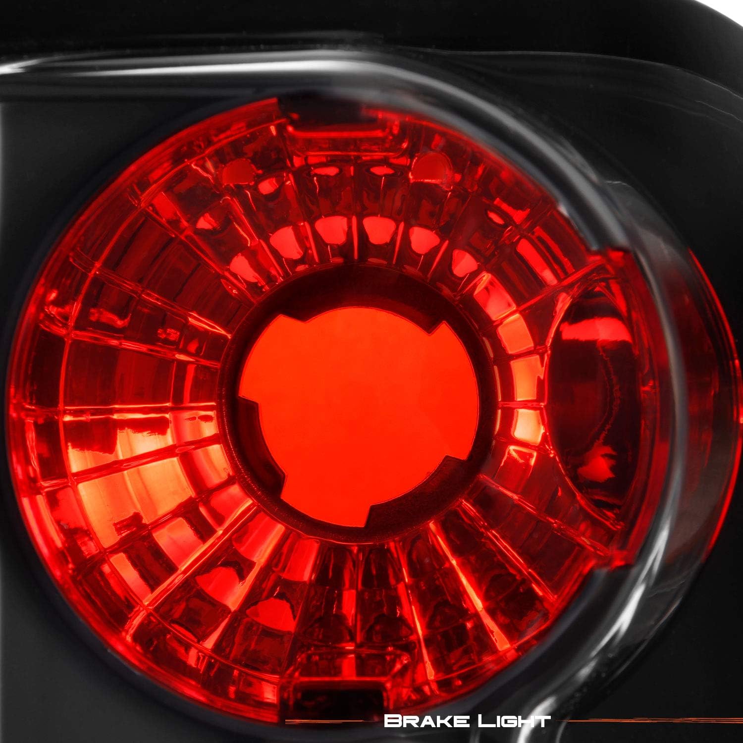 AKKON - For 04-12 Titan A60 Pickup Truck Rear Black Bezel Tail Lights Brake Lamps Replacement Pair