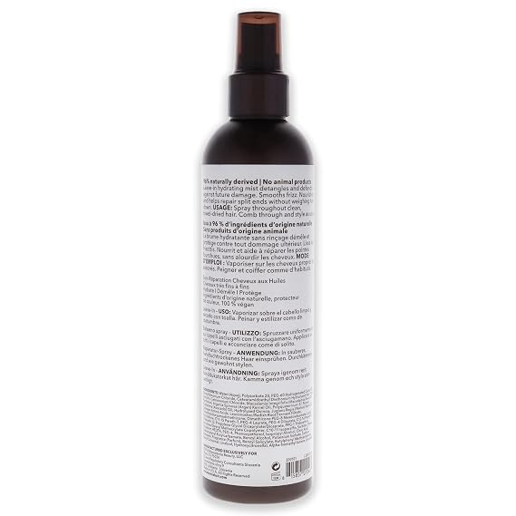 Macadamia Professional Repair Leave-In Conditioning Mist Hair Repair Spray for Damaged Hairs, Hair Care Sulfate & Paraben Free Natural Organic Pecan, 8 fl oz