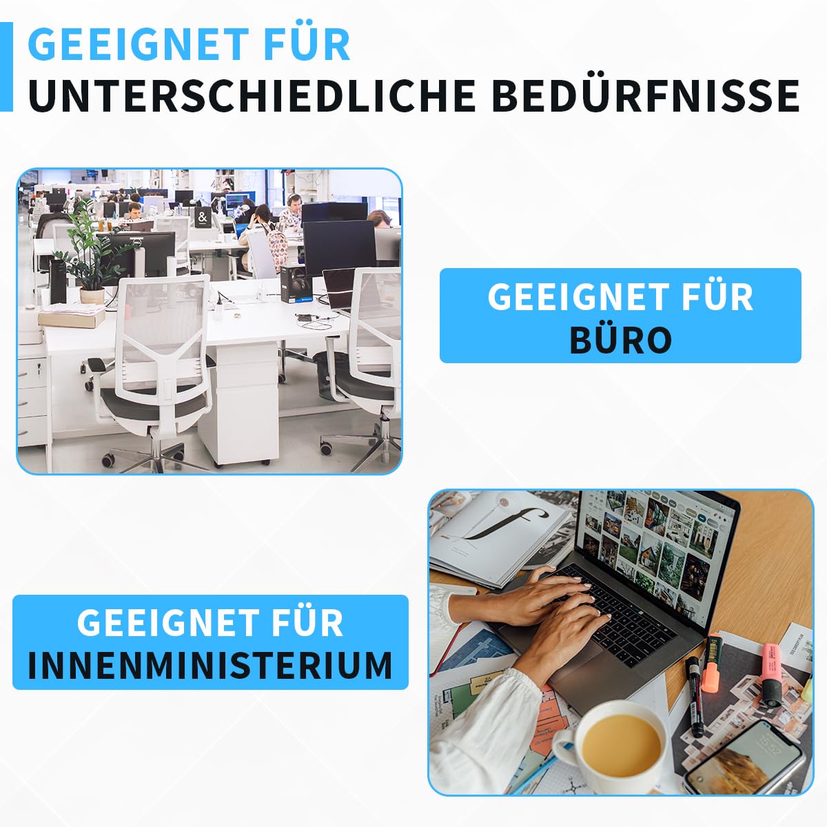 Fleau Home Monitorerhöhung – Laptopständer – Laptoperhöhung – Schreibtisch-Organizer – Bildschirmerhöhung – Holz (Schwarz)