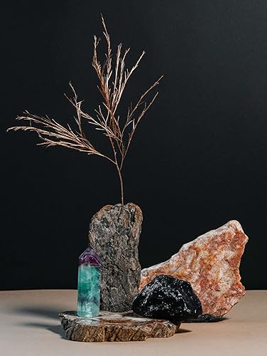Miniatura 4 de LAIDANLA Piedras naturales de obsidiana negra de 1 libra y 2 pulgadas, cristales crudos grandes, piedras preciosas curativas a granel para curación