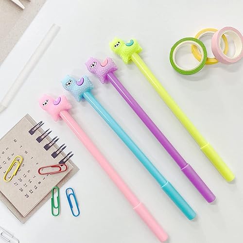 Miniatura 5 de Animal Llama Oveja Alpaca Bolígrafos de Gel Set Moda Lindo Colorido Kawaii Encantador Gel Bolígrafo Oficina Escuela Papelería Bolígrafo (6 unidades)