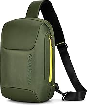 Nasher Miles Astoria Crossbody Sling Bag 12L | PU & Polyester One Shoulder Chest Bag | Multipurpose Travel Bag | Ideal for Daily Use, Office, Travel, Hiking