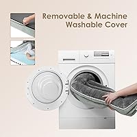 Vista 248 de EHEYCIGA - Cama ortopédica para perro grande, impermeable, de espuma viscoelástica y espuma tipo caja de huevos, bordes elevados, antideslizante