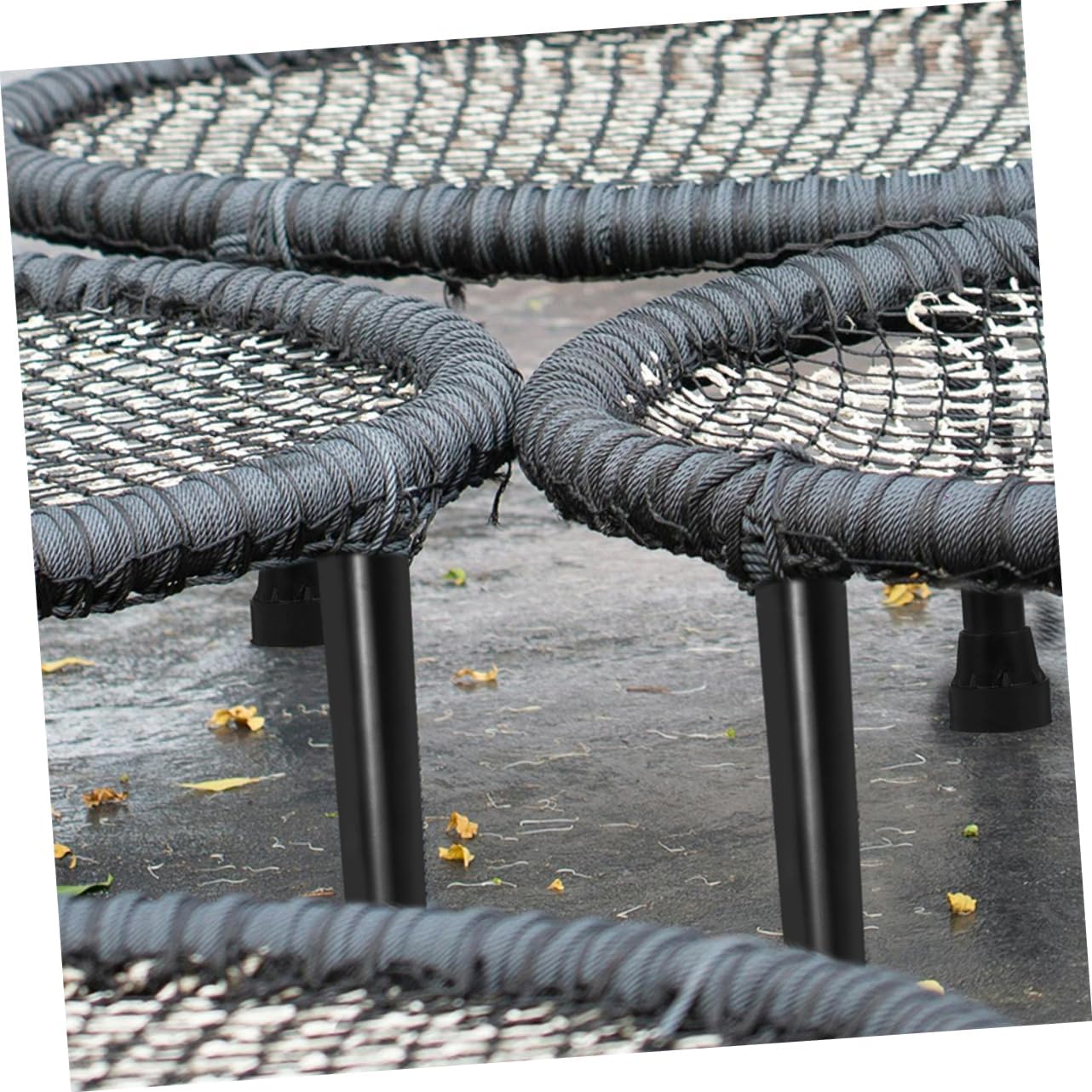 BESPORTBLE 5pcs Anti-Skid Trampoline Legs with Pads Durable Replacement Tube Leg Parts for Stable Bouncing Shock-Absorbing Design for Enhanced Safety and Performance
