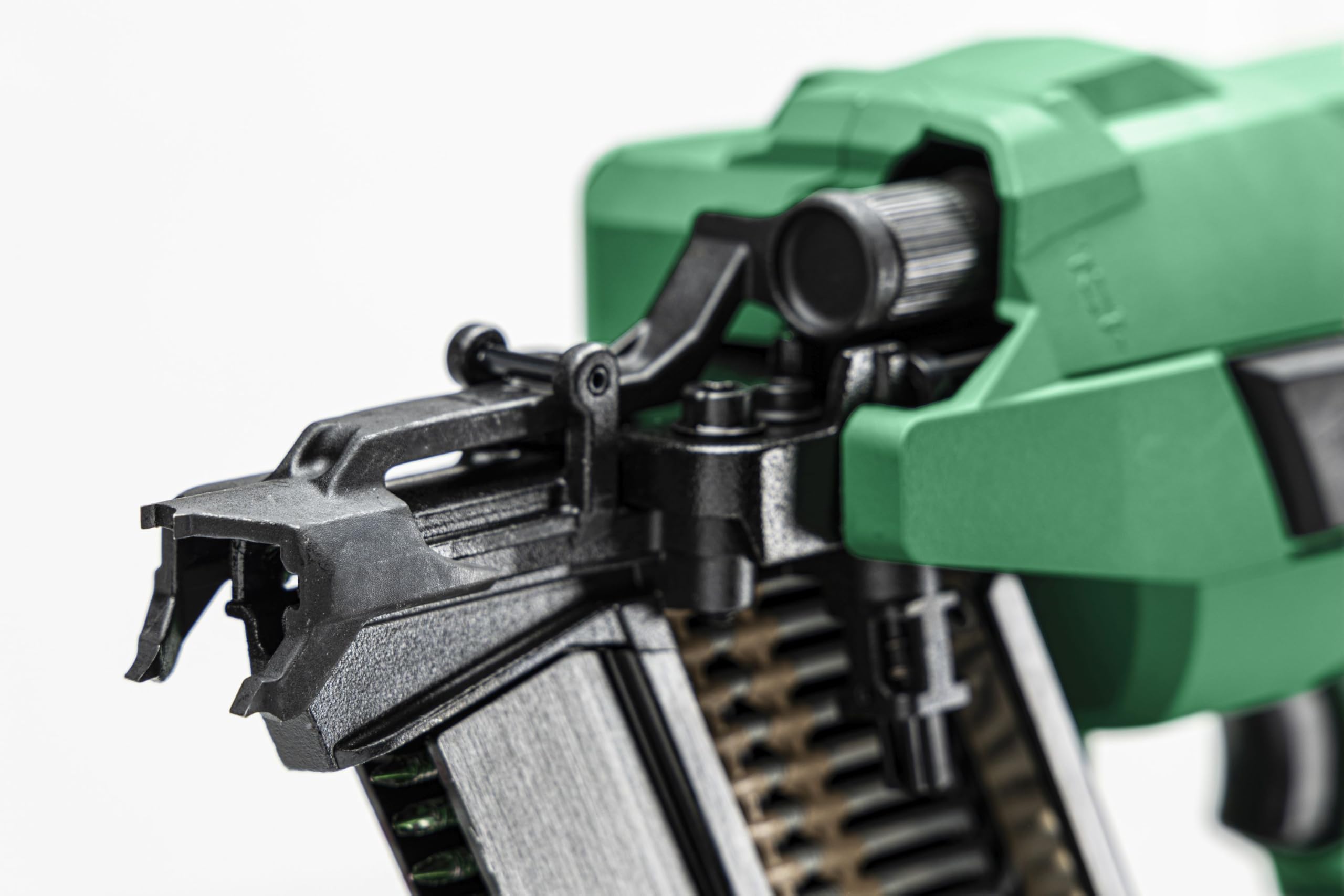 HiKOKI Chiodatore per strisce a batteria, 21° – 18 V, chiodi da 50 – 90 mm – Compatto, leggero, potente, luce LED, motore senza brushless, trasmissione a molla d'aria, regolazione della profondità