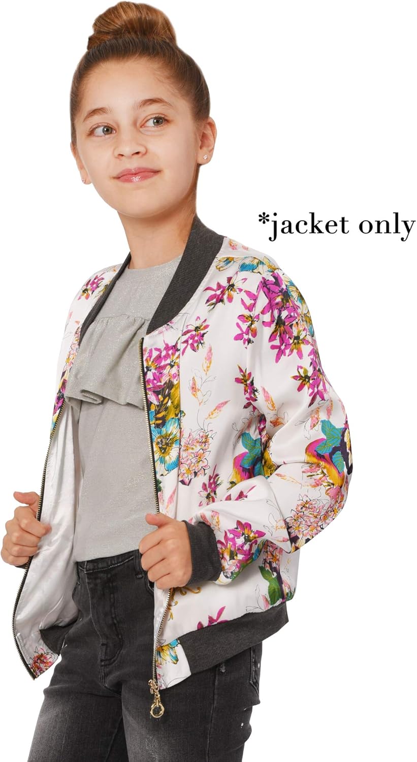 Truly Me Girls' Outerwear Bomber Jackets: Clothing, Shoes & Jewelry