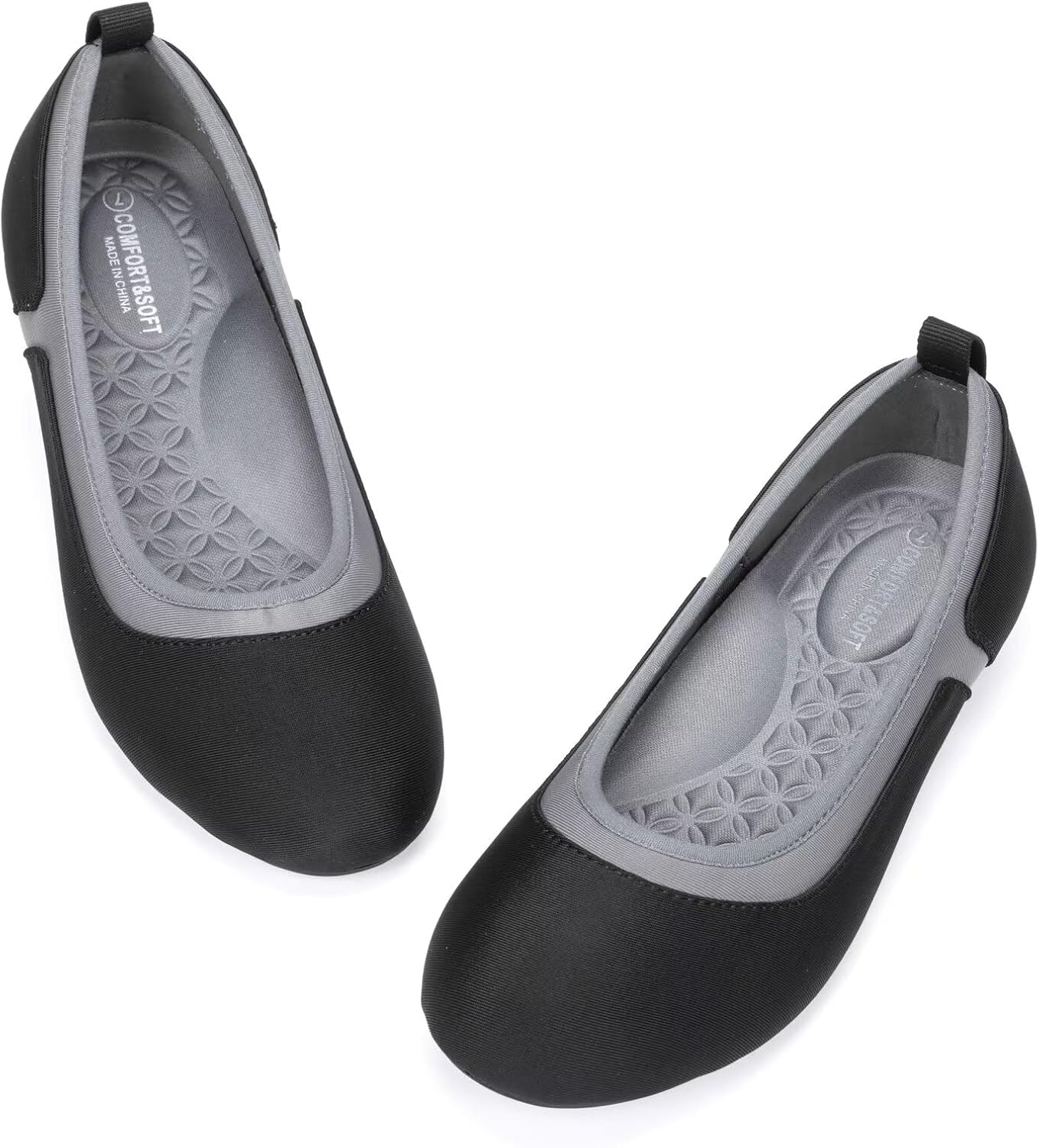 Frank Mully Women's Ballet Flats Round Toe Slip On Shoes Cute Lightweight Dress Flat Woman Comfy Soft Causal Work Walking Shoes
