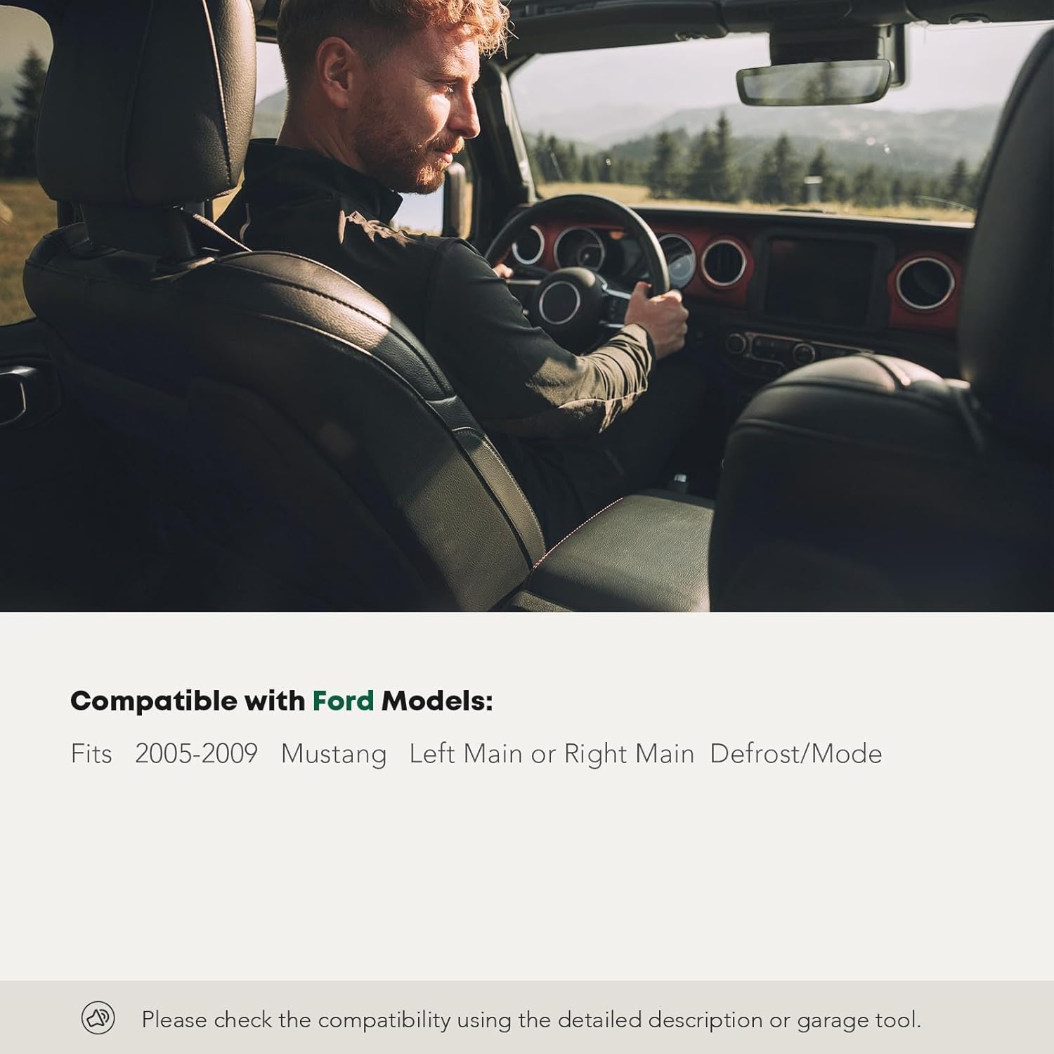 Set of 2 HVAC Heater Blend Air Door Actuator Defrost and Mode Actuator for 2005-2009 Ford Mustang