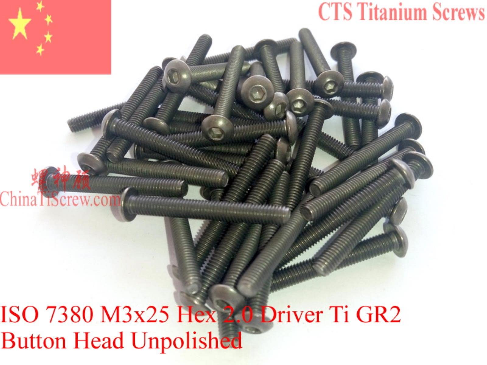 Blocco Am 6 4 Viti In Titanio M3x20 Testa A Bottone - Grado Aerospaziale 6AL4V - Per Progetti Leggeri Bulloni Titanio Leggeri - Foto 8