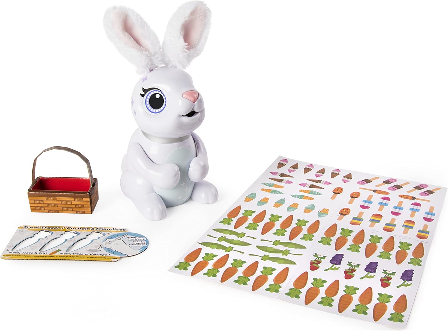 Zoomer Hungry Bunnies Chewy, Interactive Robotic Rabbit That Eats, Ages 5 & Up