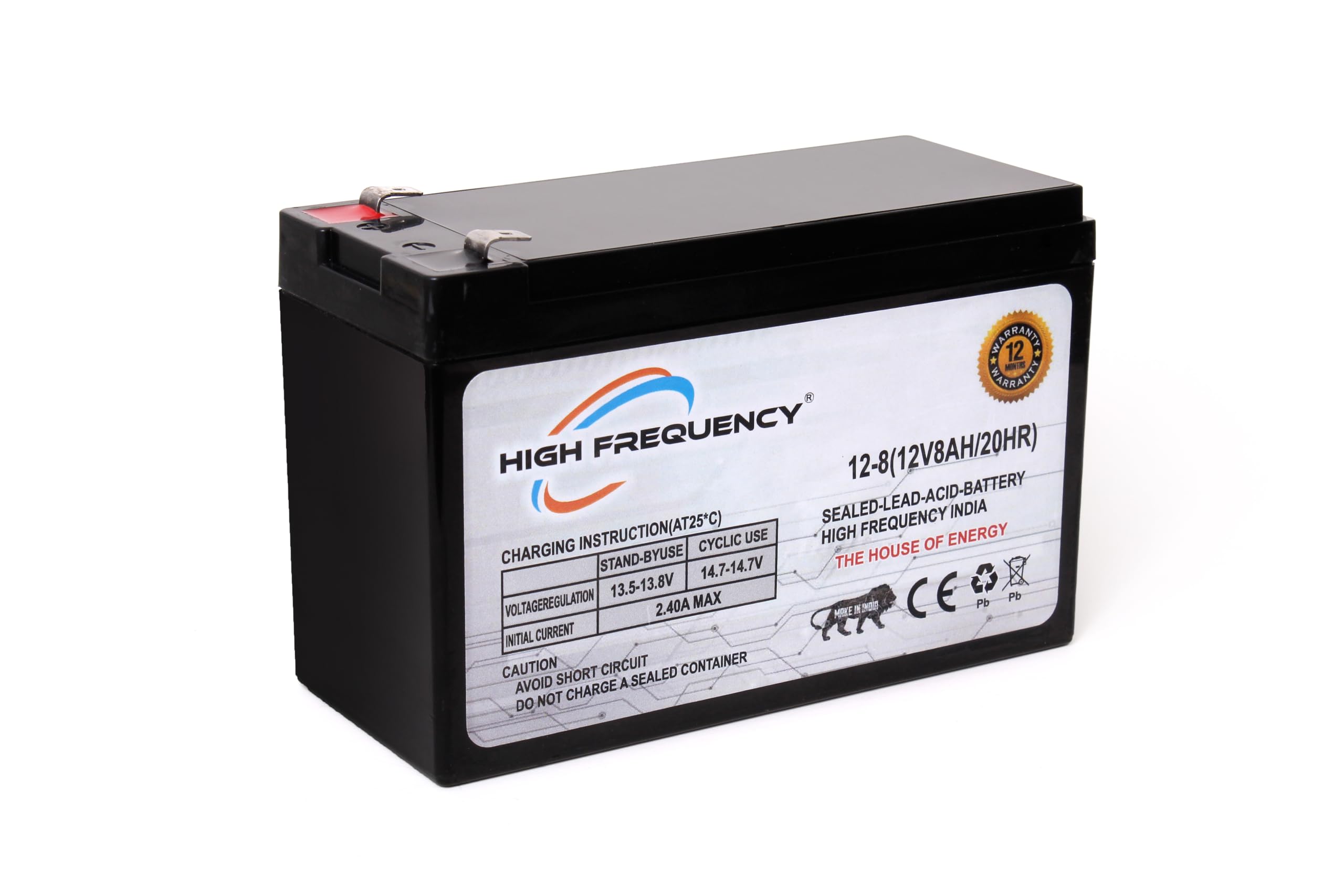12V 8Ah Sealed Lead Acid (SMF) Rechargeable Battery | Maintenance-Free UPS Battery for Spray Pump, Toy Car, Electric Devices, Solar & Emergency Use-image-19