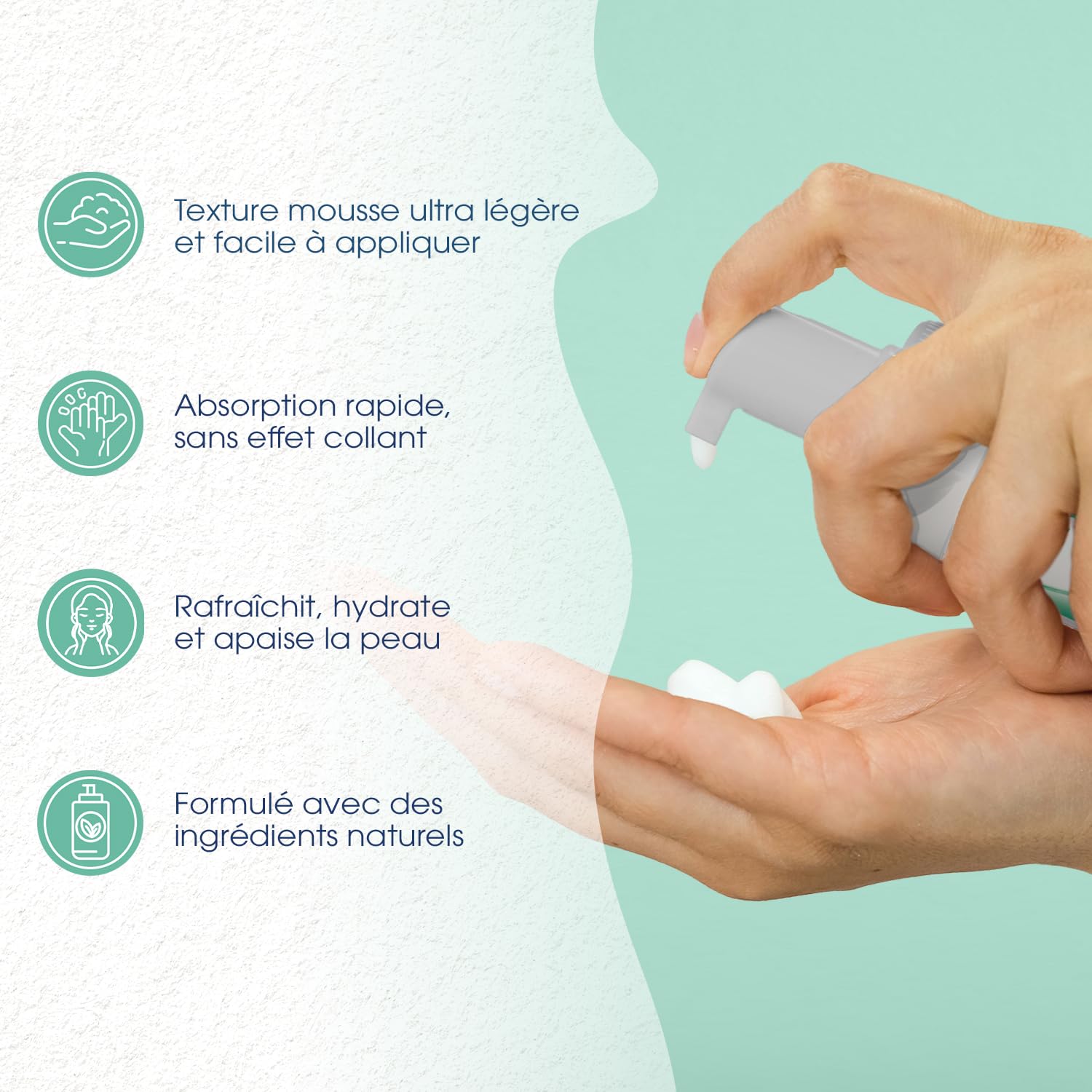 Eryplast CALM Mousse - anti-démangeaisons 100ml - Apaise et soulage les peaux sensibles, irritées et sujettes aux démangeaisons en 60 secondes - Effet rafraichissant