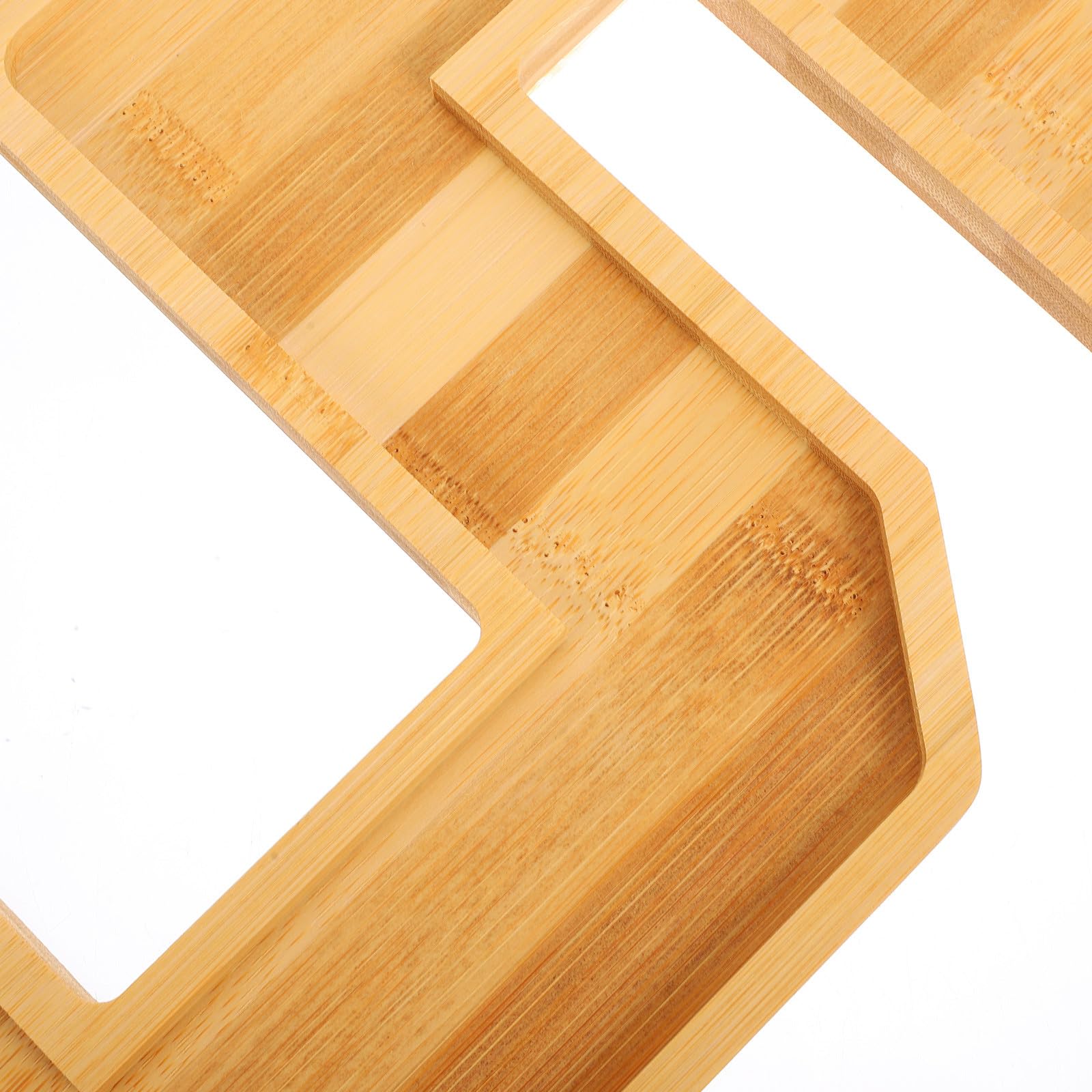 Bandeja de Madera Grande Forma de Números Charcutería Resistente y Ligera para Reuniones Familiares y Decoración de Eventos