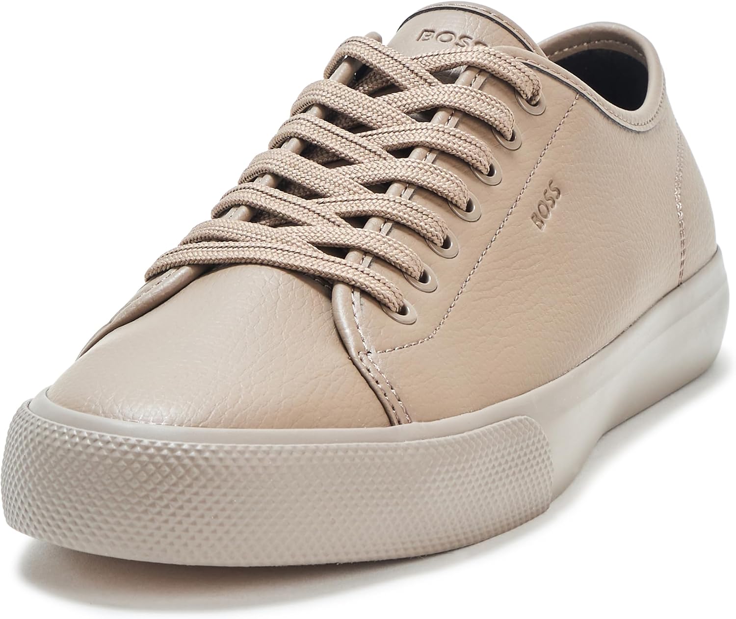 BOSS Men's Aiden Logo Block Leather Low Top Sneakers