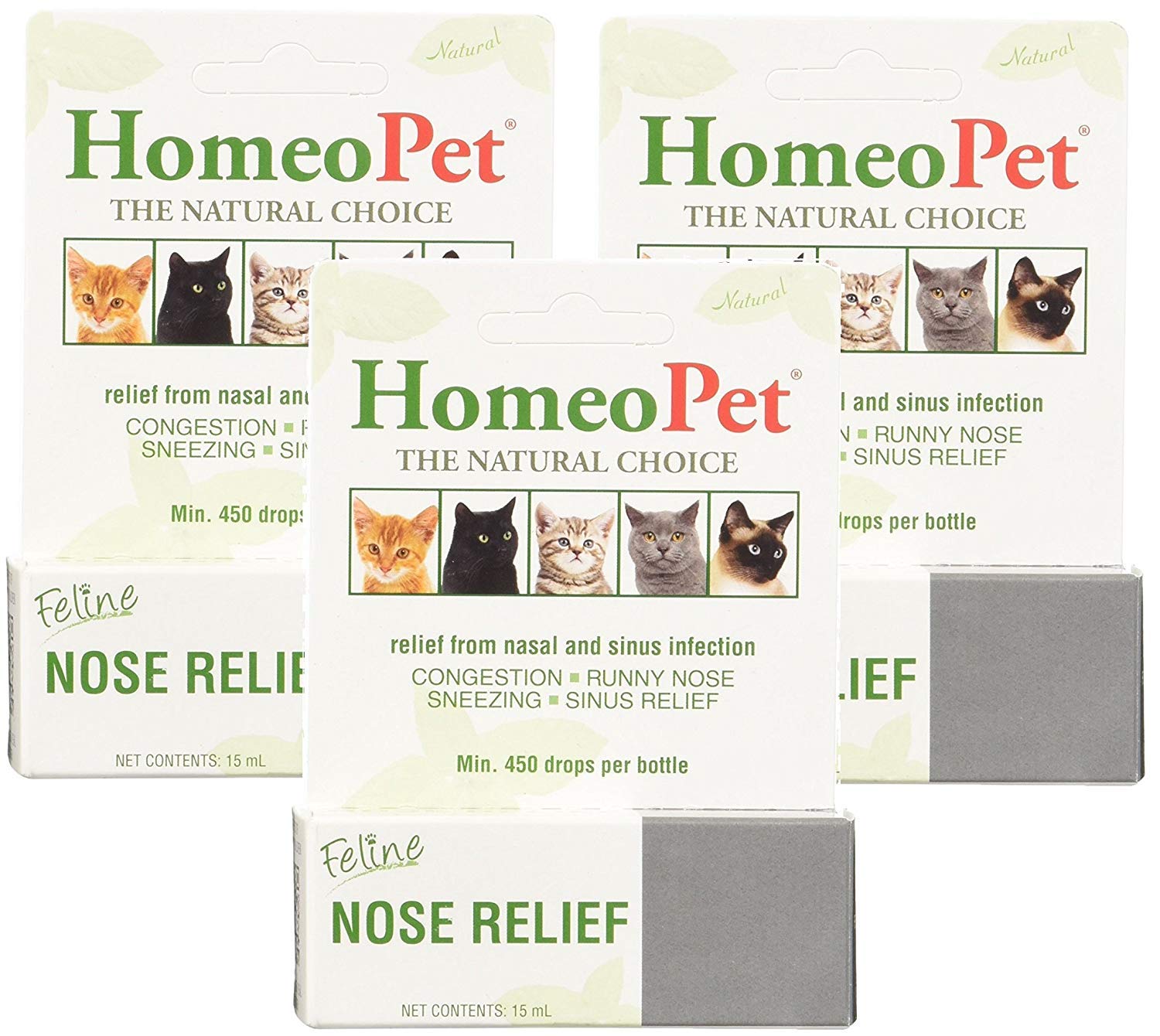 Feline Nose Relief, 3-Pack, 15 mL Each