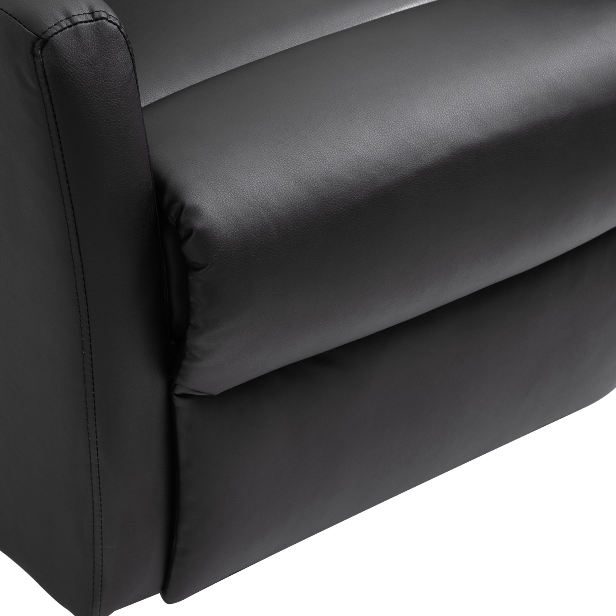 HOMCOM Sillón Levanta Personas Sillón Relax Eléctrico Sillón Elevador Reclinable 145° con Control Remoto Reposapiés para Personas Mayores 67x95x105 cm Negro