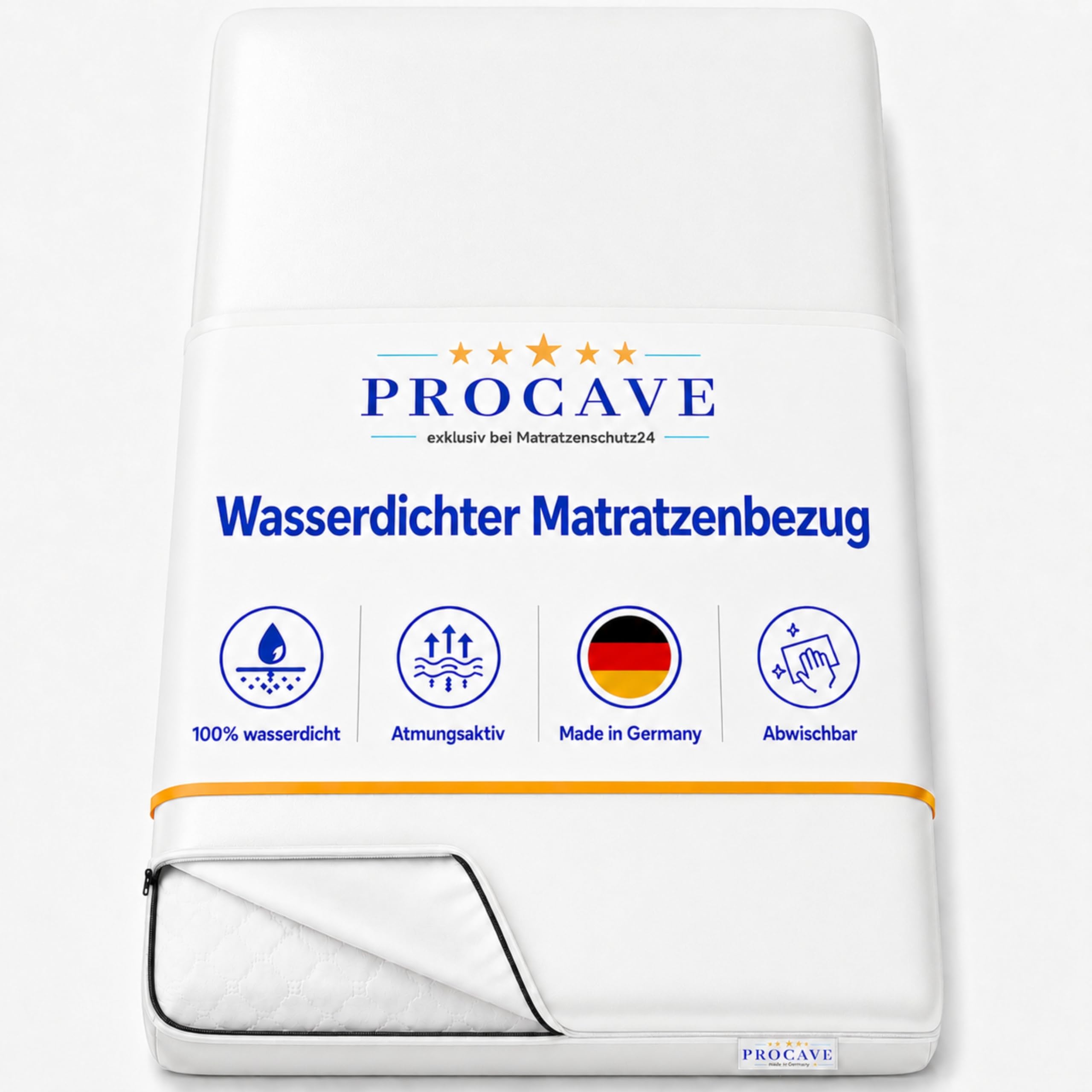 PROCAVE Housse de Matelas imperméable Blanc