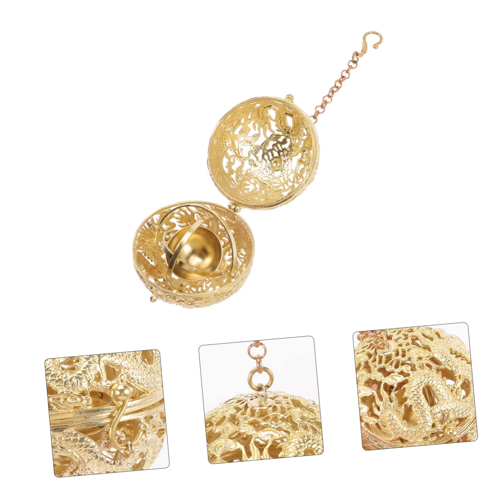 ABOOFAN 4 Piezas Bola de aromaterapia Regalos para Aniversarios Regalos Aniversarios Collar de Aceite Esencial difusor de Coche un Collar Collares Colgante de Aroma Decorativo Antiguo lob