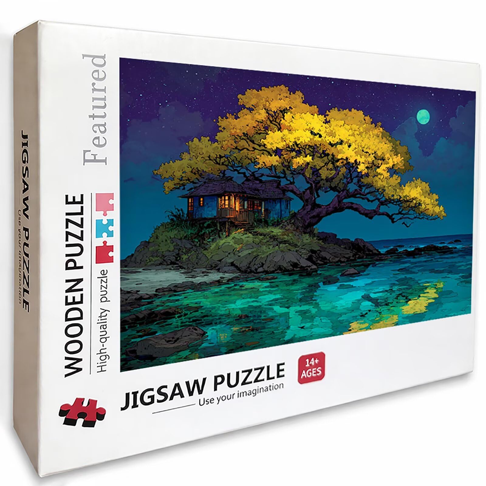 Puzzle 2000 elementów dla dorosłych drzewo, drewniane puzzle, 99 x 70 cm, dla mężczyzn kobiet starszych seniorów, części ściśle do siebie pasują, dekompresja, dekoracja ścienna, prezenty dla