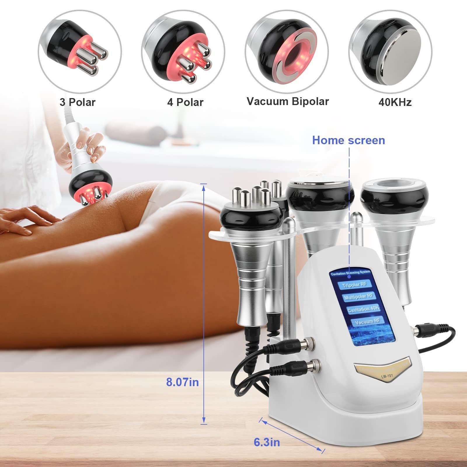 Upgrade 4 In 1 Body Slimming Fat Burning Skin Tightening Machine