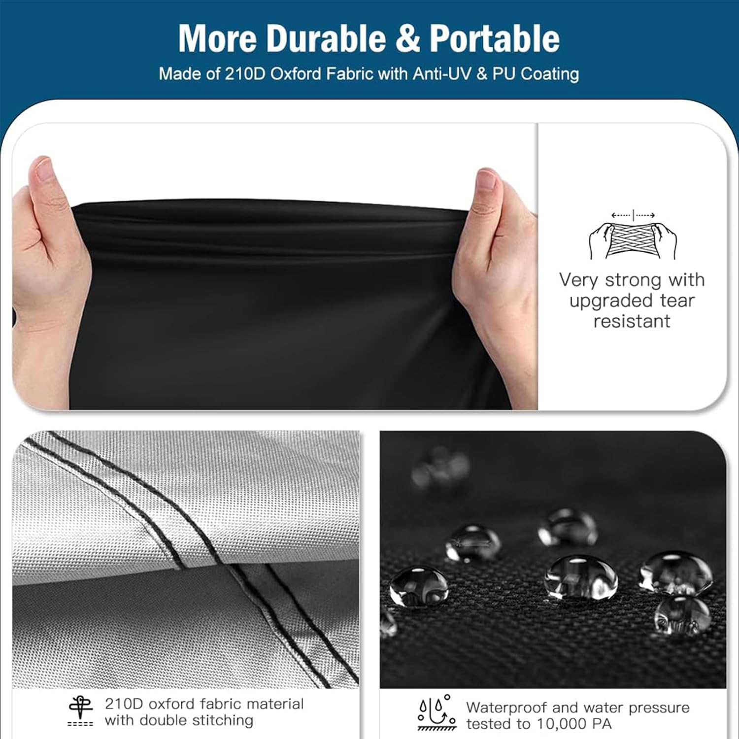 Waterproof Outdoor Swing Cover 2/3 Triple Seater Garden Patio Proch Swing Cover All Weather Protection