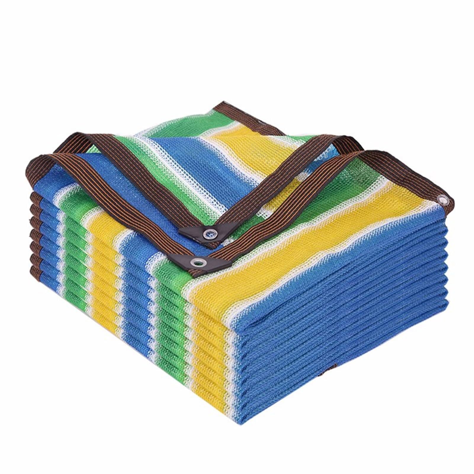 Filet d'ombrage extérieur, Filet Pare-Soleil coloré résistant aux UV avec œillets, bâche de Protection extérieure en Maille for Piscine(2x15m/6.63x49.2ft)