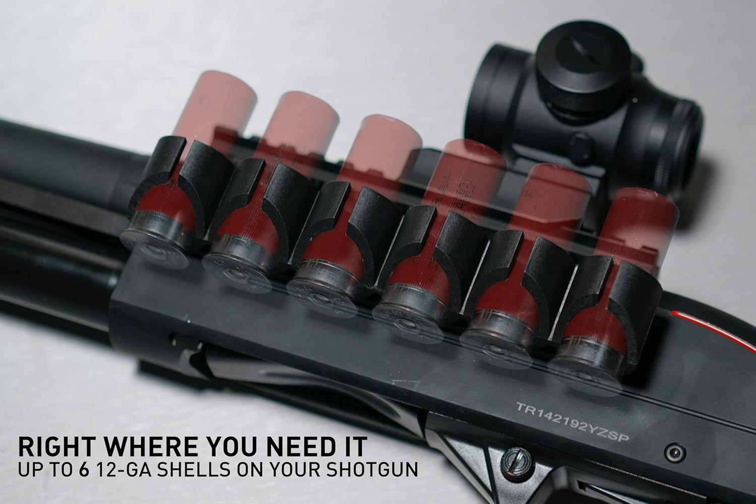 Monstrum Side Saddle Shell Holder Compatible with Winchester SXP Defender / 1300 Model Shotguns | 12 Gauge