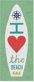Trademark Fine Art Beach Bums Surf Board II by Michael Mullan, 14x32-Inch
