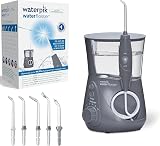 Waterpik Ultra Professional Irygator Stojący, Kolor Szary | 6 końcówek, Zaawansowana kontrola ciśnienia z 10 trybami, Sk