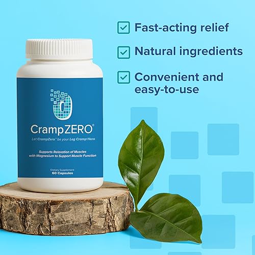 Miniatura 6 de Magnesio para calambres en las piernas por la noche - Suplemento de potasio y magnesio con calcio y vitamina D3, apoya la relajación muscular y la