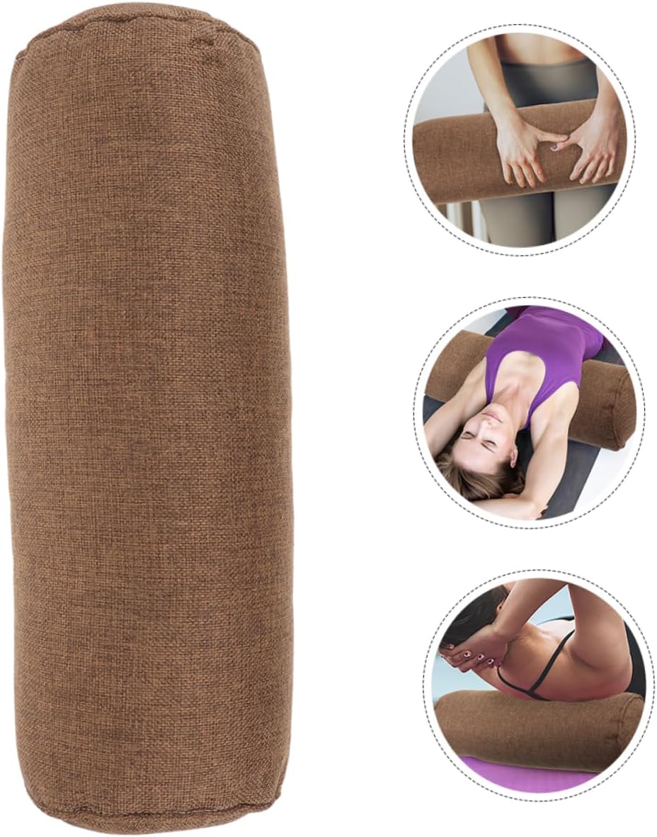 Cotton Yoga Pillow Supportive Neck Back Pillow for Bed Yoga Equipment Women Fitness Versatile Use