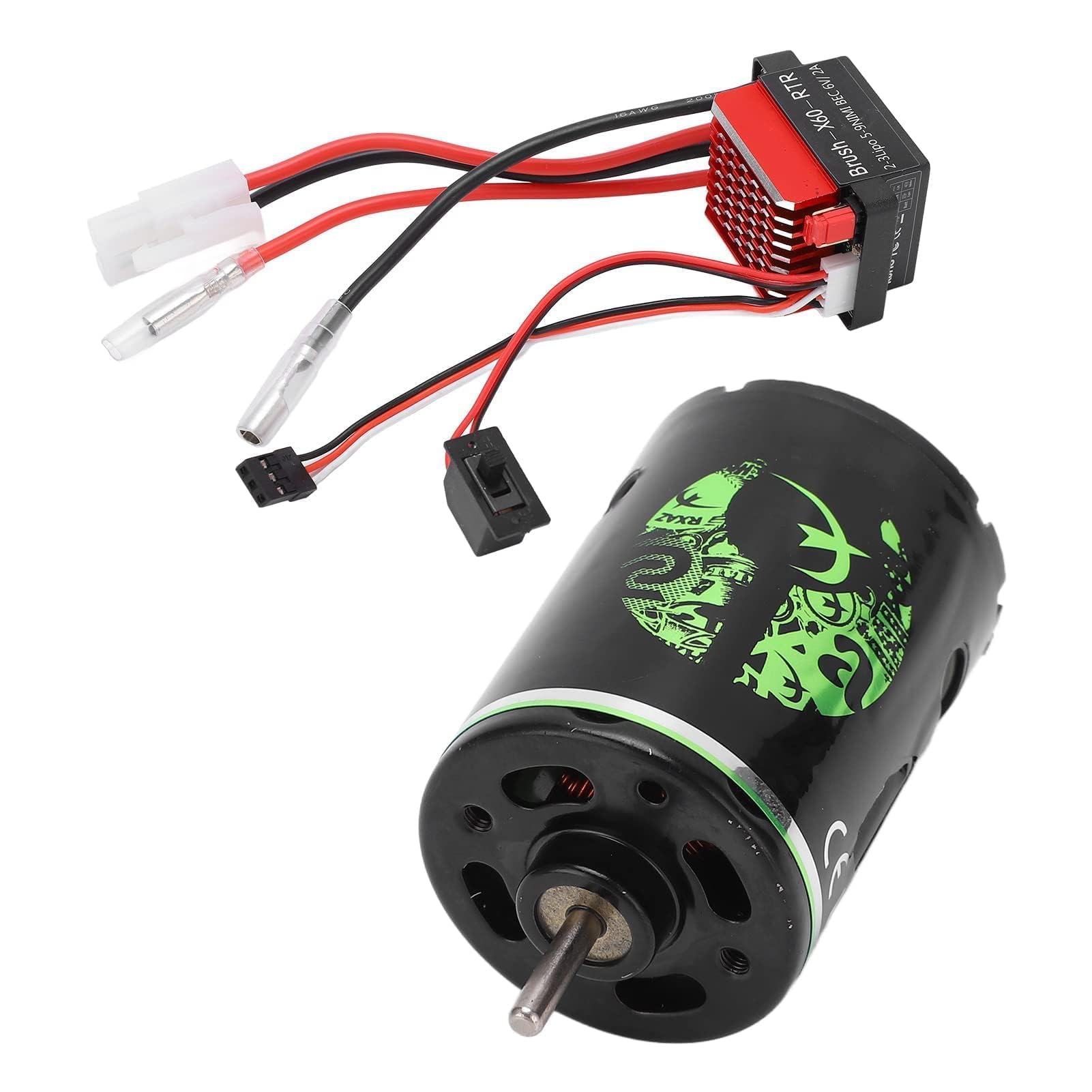Motor Cepillado RC, 540 Alta Torsi¨®n bajo Ruido Modo de Operaci¨®n Dual Protecci¨®n de bajo Voltaje Motor Cepillado 360a ESC para RC SUV(27T)