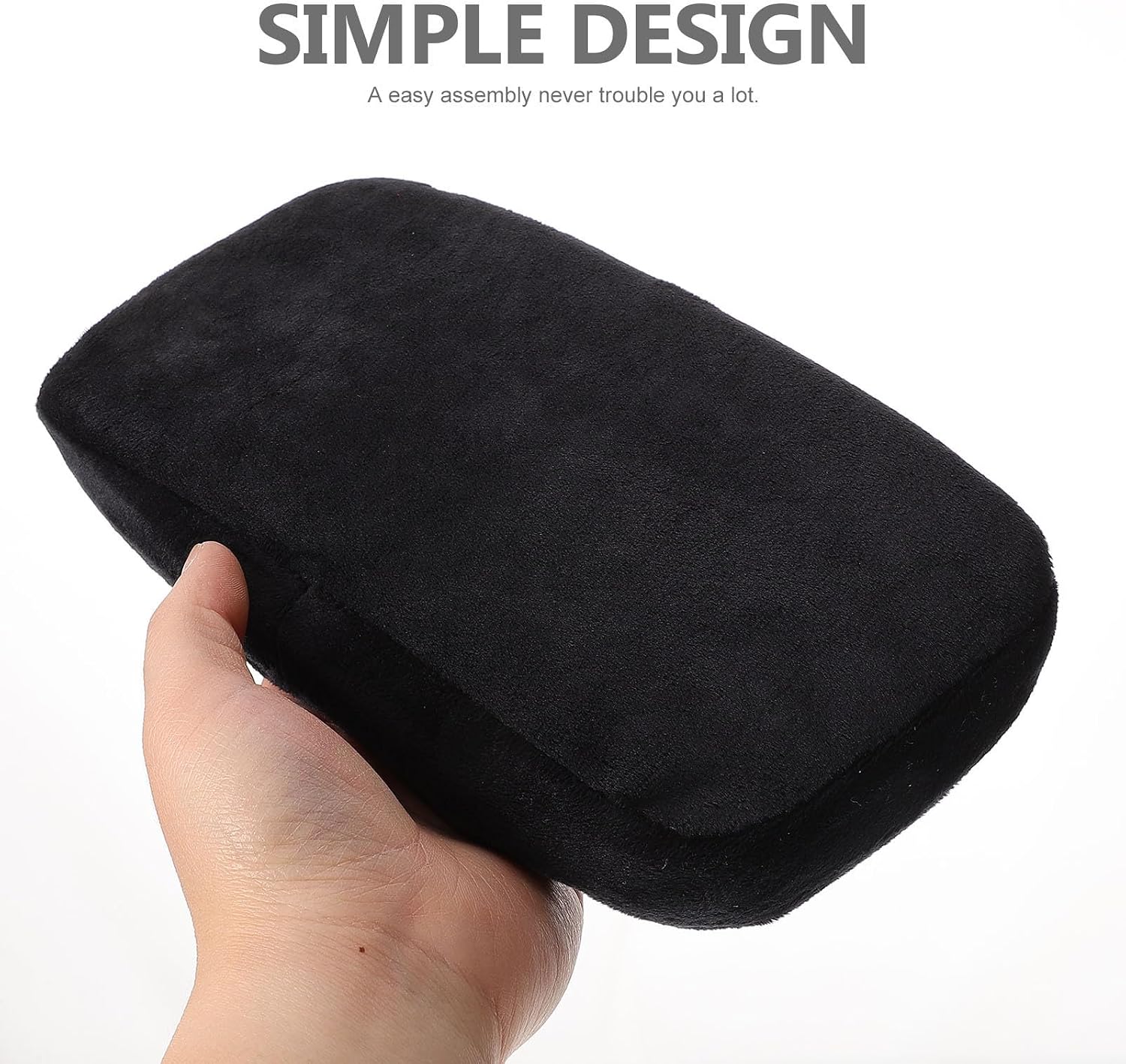 Chair Armrest Pads Memory Cotton Flannel Support 2 Pcs