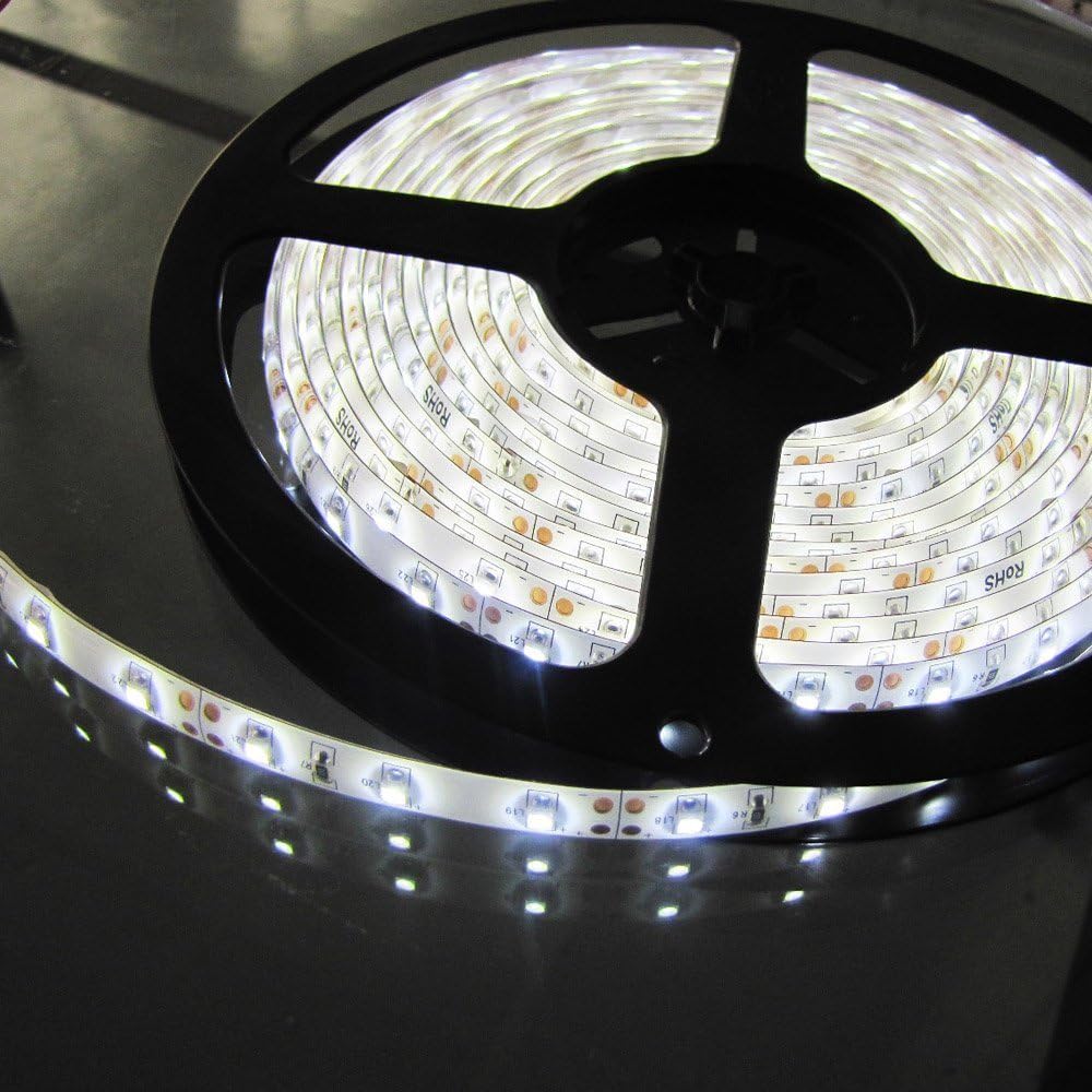 10 pcs （50M)Epartsdom@High Density 16.4ft 5M SMD 3528 Cool White Led Waterproof Led Flexible Strip Ribbon