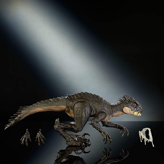 ​Mattel Jurassic World Hammond Collection Scorpios Rex Articulated Action Figure Large Size, Deluxe Detail, Swappable Jaw & Claws, JKG97
