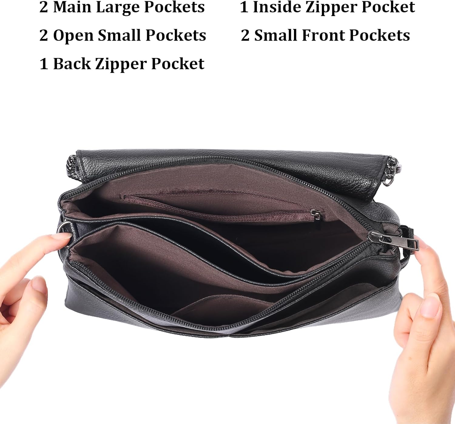 GAEKEAO Crossbody Bags for Women RFID Blocking Leather Cross Body Bag Purses Women's Crossbody Handbags - Image 2